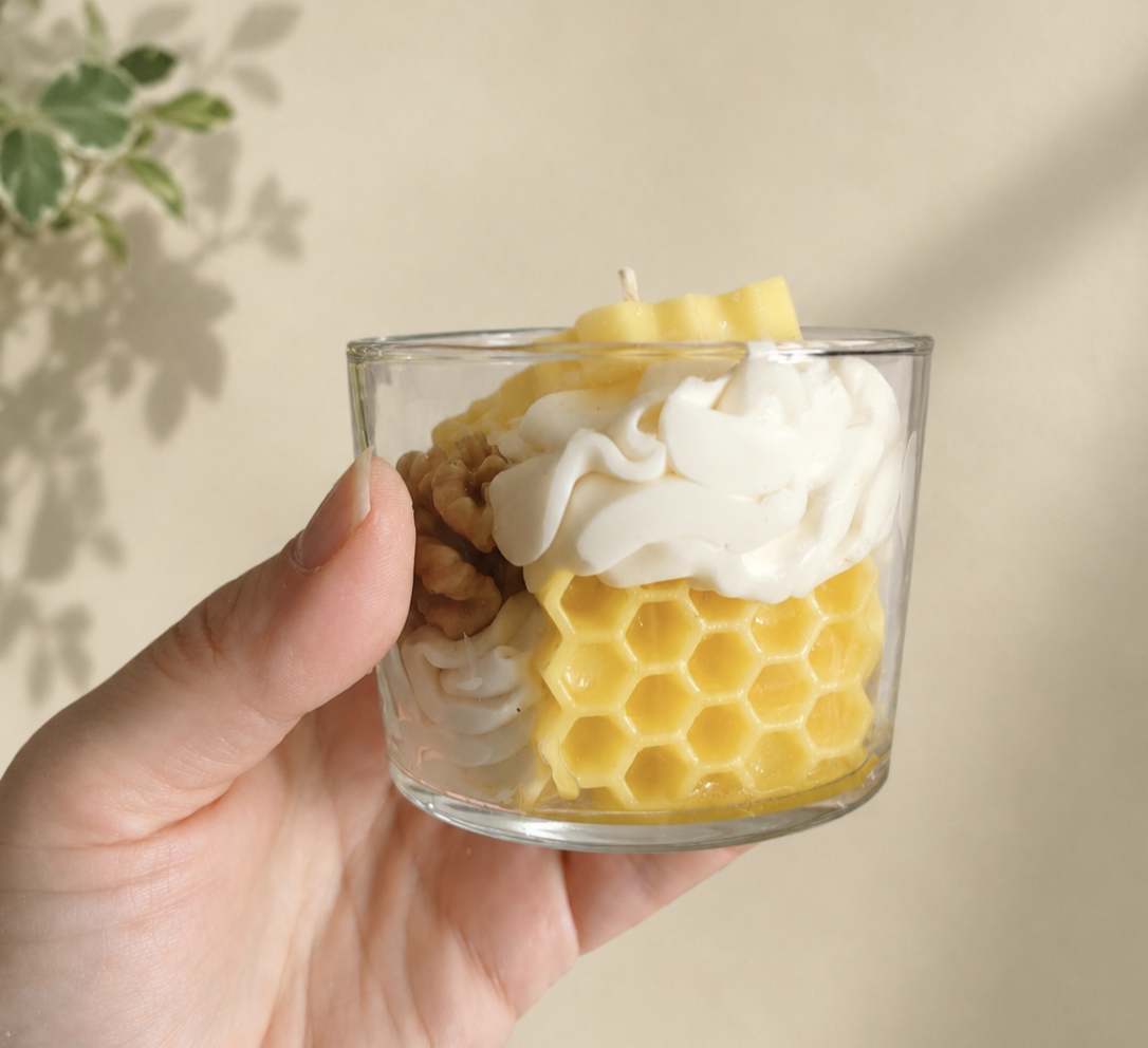 Bougie noix et miel destockage
