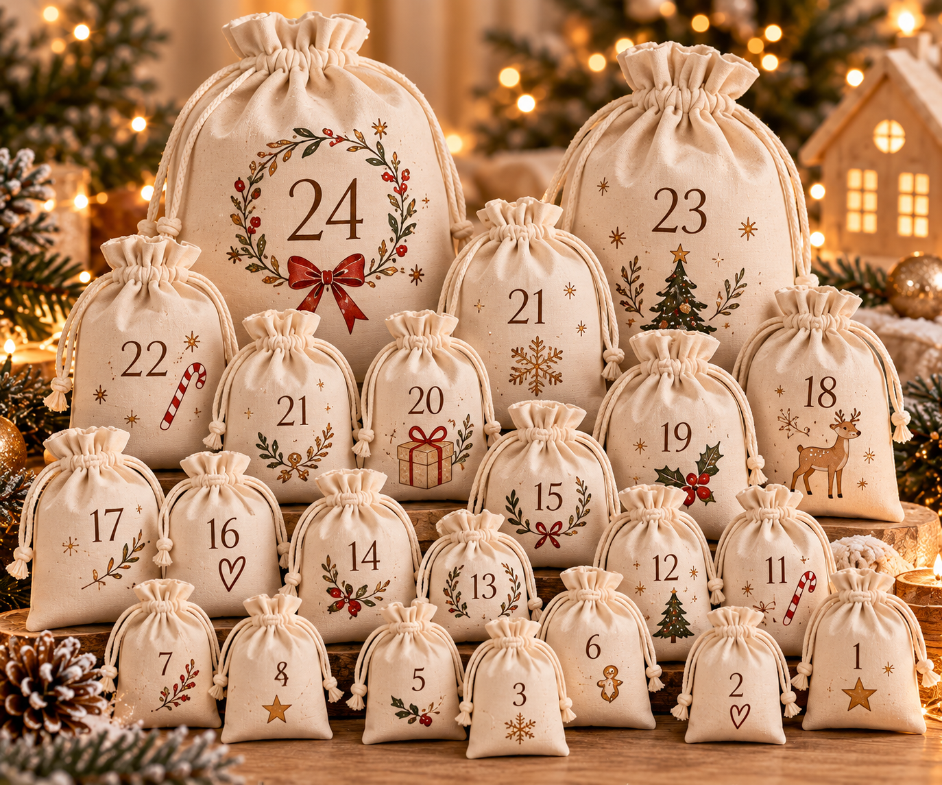🎄 Calendrier de l’Avent Pau’gie – Version sachets - PRÉCOMMANDE -