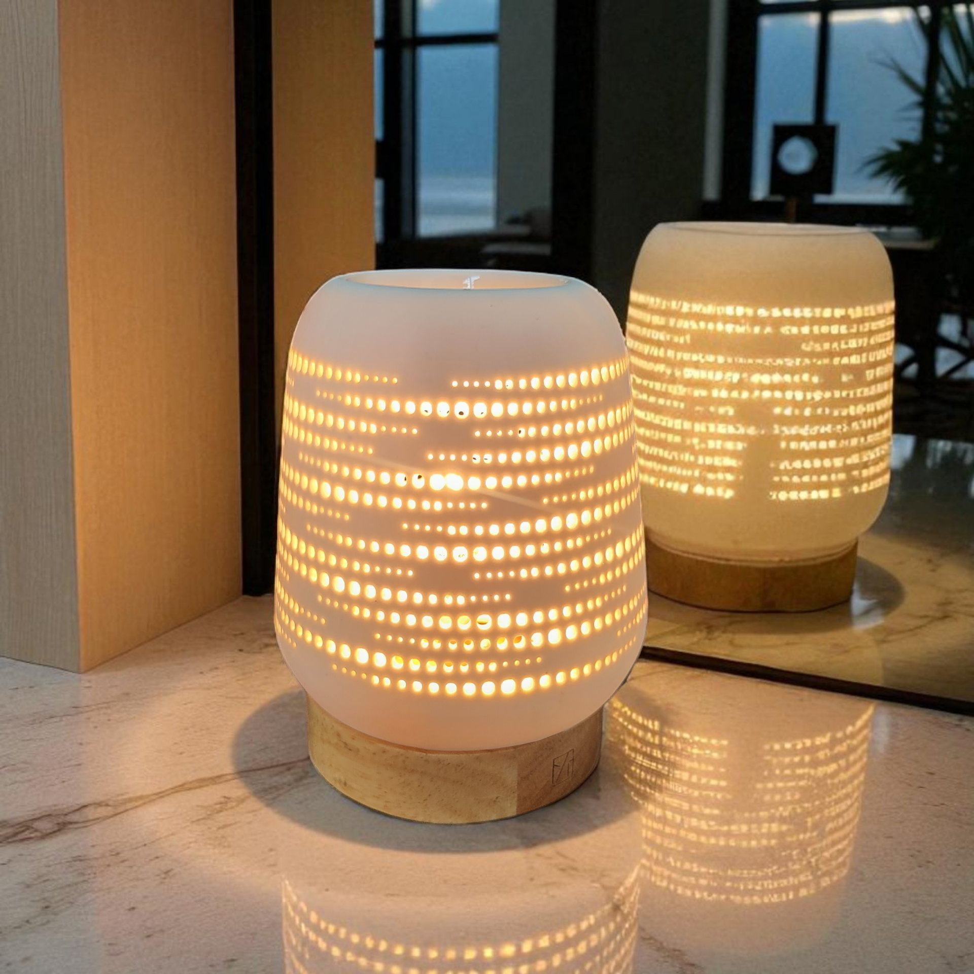 Diffuseur Brûle-Parfum Électrique en Céramique – Design Moderne & Chaleureux