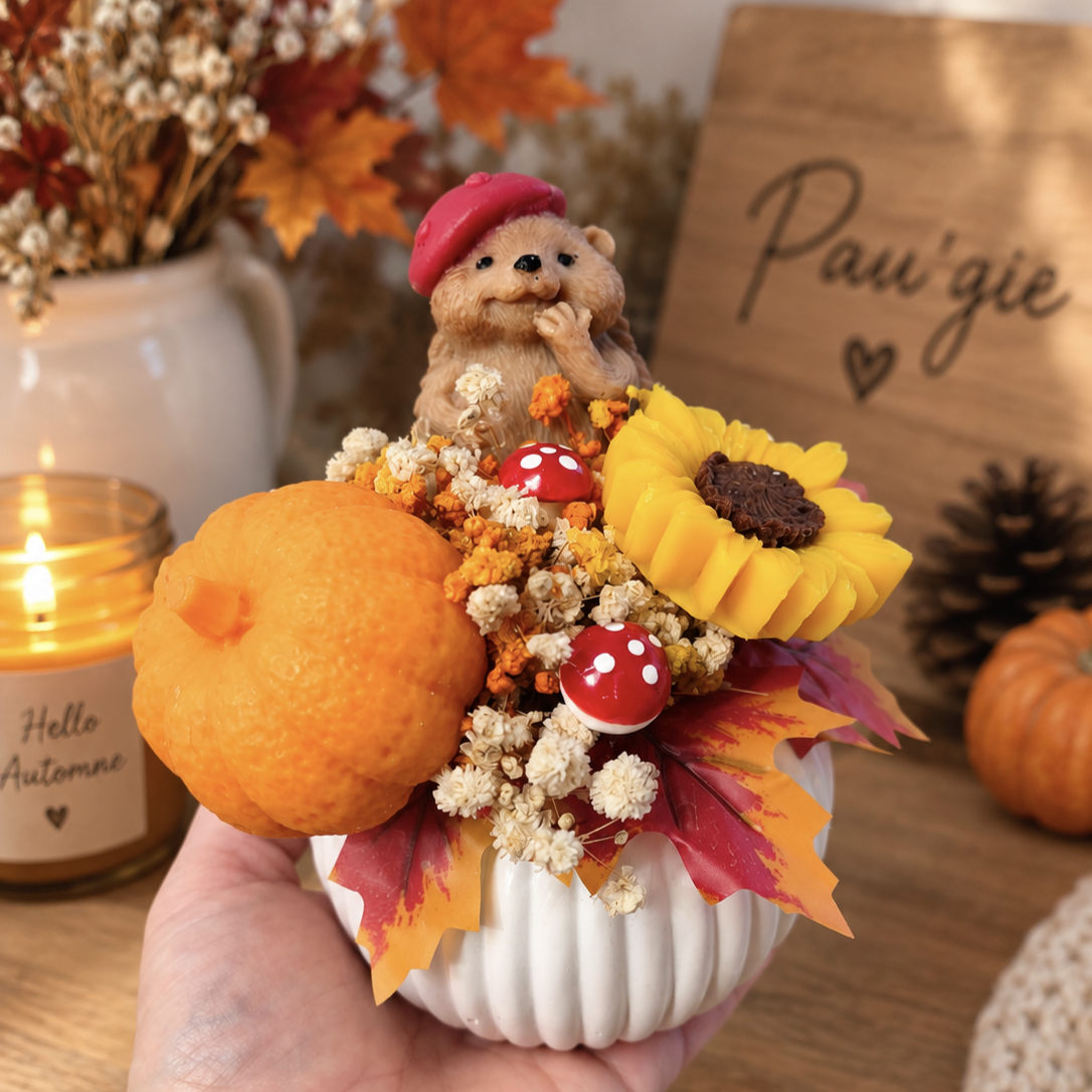 Bouquet automne hérisson 🍂