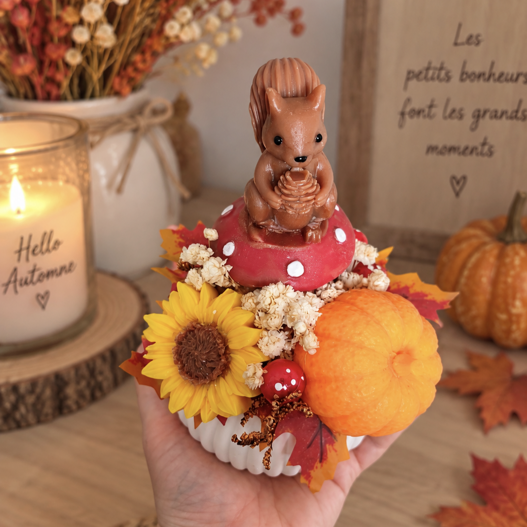 Bouquet automne écureuil 🍂