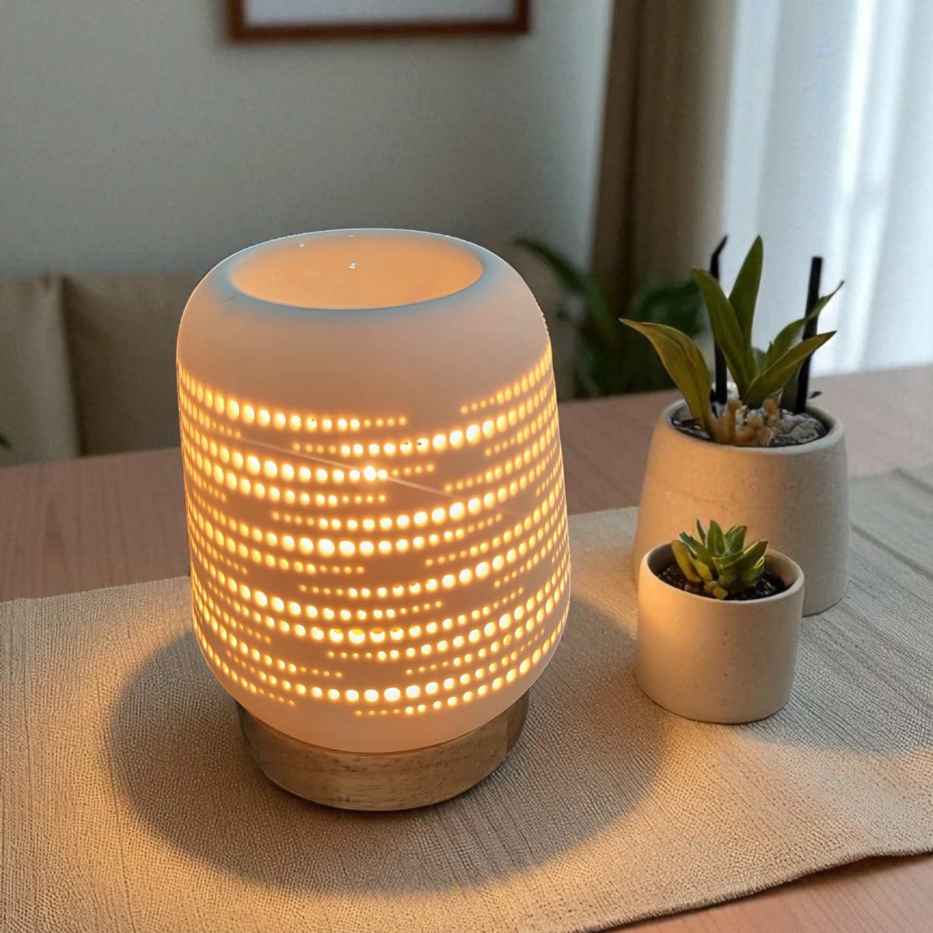 Diffuseur Brûle-Parfum Électrique en Céramique – Design Moderne & Chaleureux