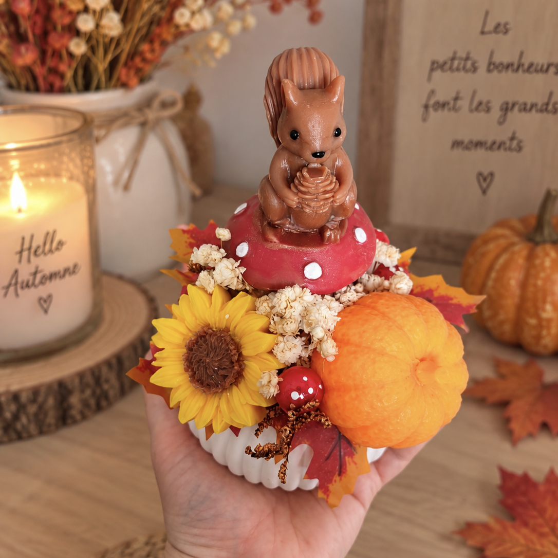 Bouquet automne écureuil 🍂
