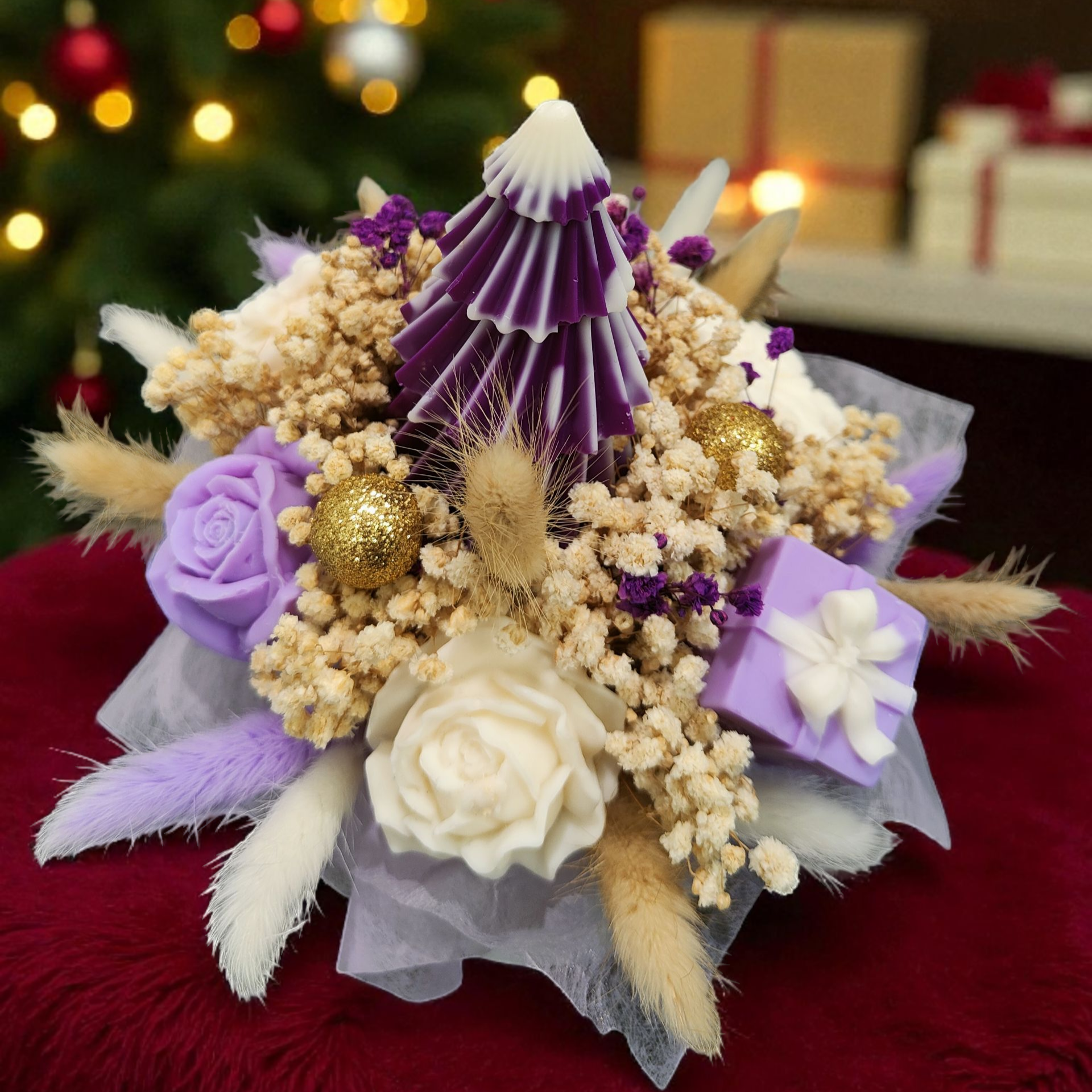 Bouquet Fondant Parfumé – Édition Noël 🌲