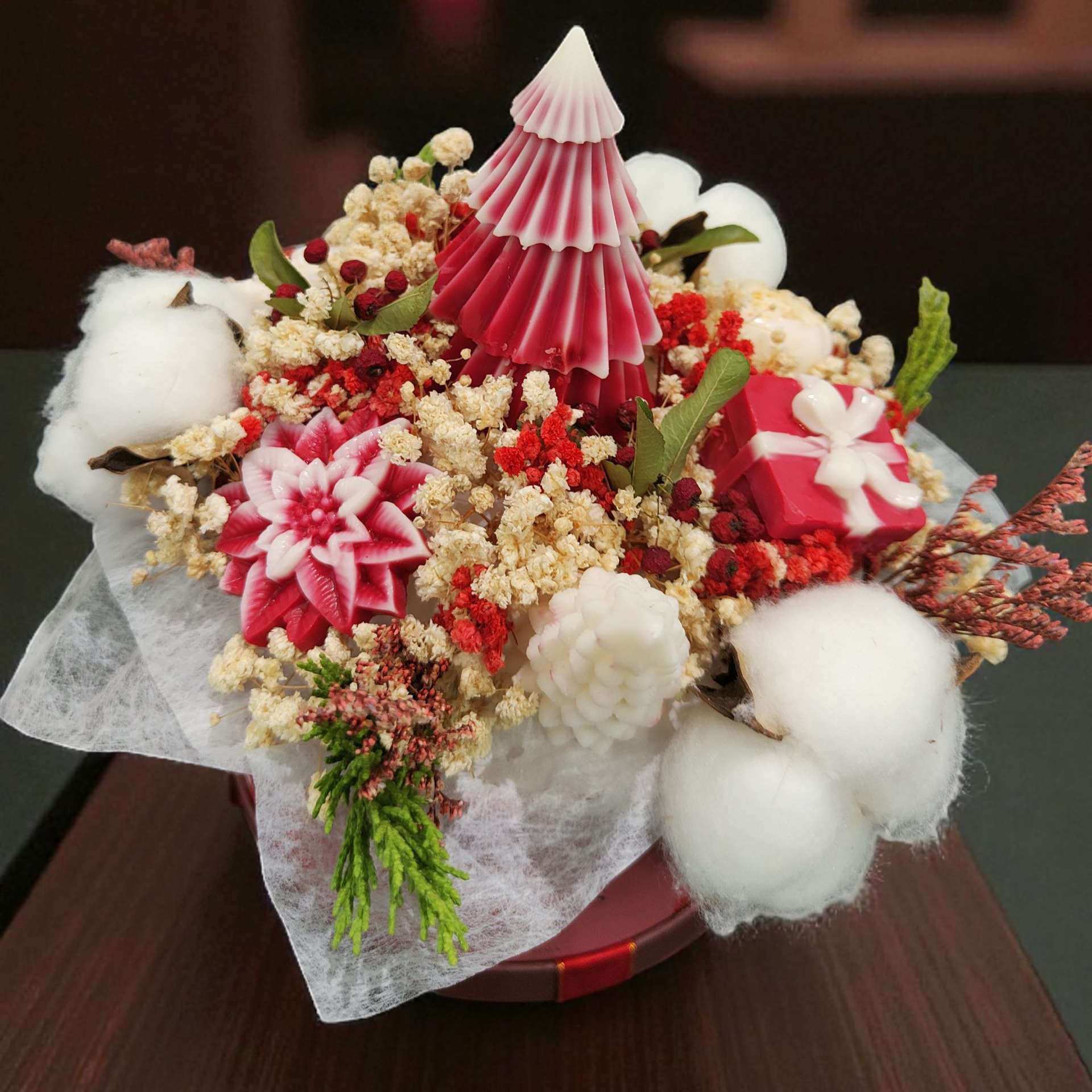 Bouquet Fondant Parfumé – Édition Noël 🌲