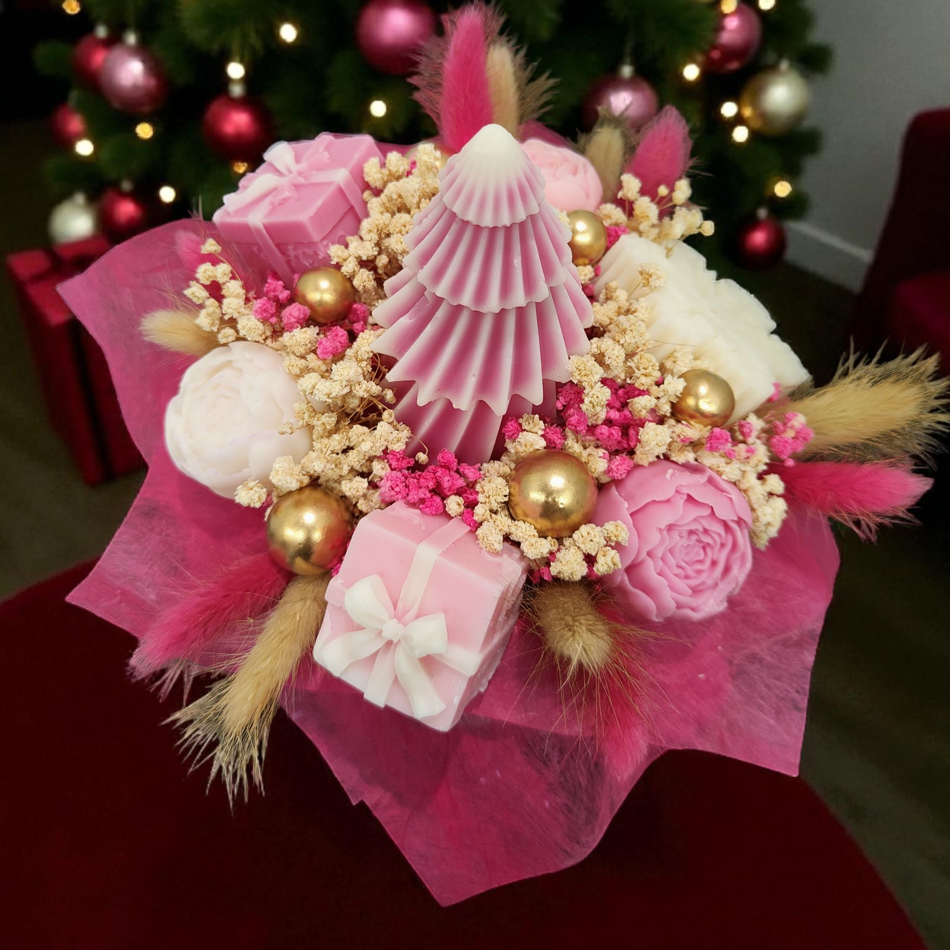 Bouquet Fondant Parfumé – Édition Noël 🌲