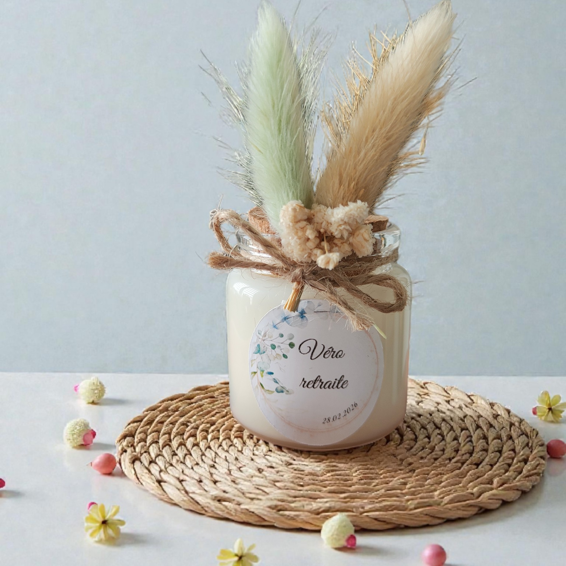 Bougie baptême - mariage