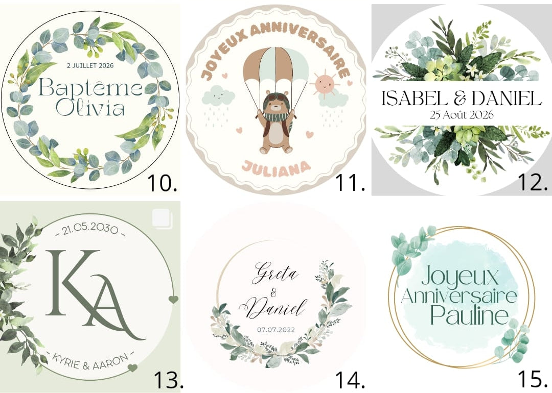 Bougie baptême - mariage